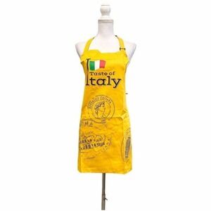 NEW! Taste of Italy Apron One Size Fits All Yellow Kitchen Chef